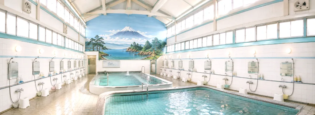 青松湯の浴室